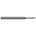 Harvey Tool Miniature End Mill - Ball - Long Flute, 0.0930" (3/32), Finish - Machining: Uncoated 895793